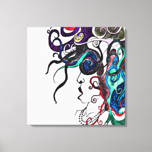 Vrouwe van het leven canvas afdruk (Voorkant)