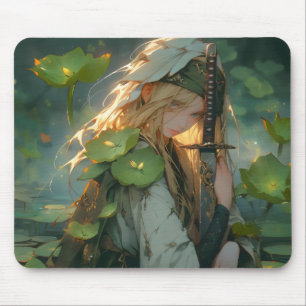 Vrouwe van Lake Anime Fantasy Muismat
