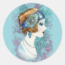 Vrouwe van Mode- Ronde Sticker