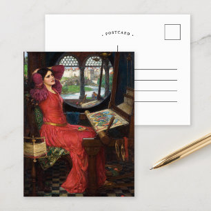 Vrouwe van Shalott   John William Waterhouse Briefkaart