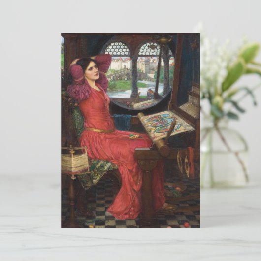 Vrouwe van Shalott | John William Waterhouse Kaart (Staand voorkant)