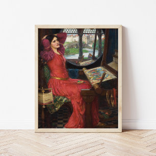 Vrouwe van Shalott John William Waterhouse Poster