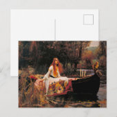 Vrouwe van Shalott Waterhouse Art Briefkaart (Voorkant / Achterkant)