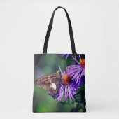 Vrouwe vrouwerij op de wildaster tote bag (Voorkant)