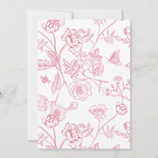 Vrouwelijk 60e Verjaardagsfeestje Roze Victoriaans Kaart (Achterkant)