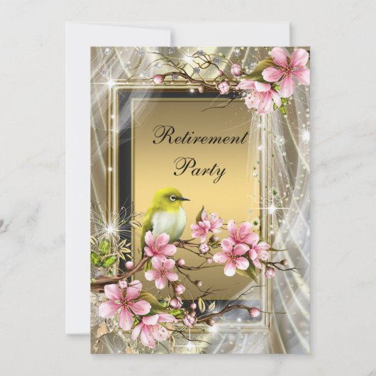Vrouwelijk Afscheidsfeest Kaart (Voorkant)