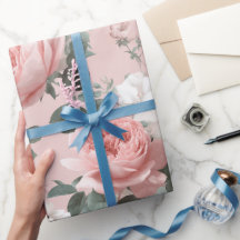 Vrouwelijk babyroze wit bloemmotief