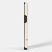 Vrouwelijk Beige Monogram Moderne Script Gepersona iPhone Hoesje (Rechterkant)