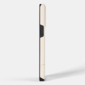 Vrouwelijk Beige Monogram Moderne Script Persoonli iPhone Hoesje (Rechterkant)