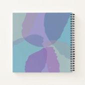 Vrouwelijk Blauw Paarse Dankbaarheid Dagboek Notitieboek (Achterkant)