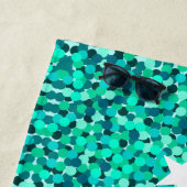 Vrouwelijk Blauwgroen Modern Minimalistisch  Strandlaken (In situ)