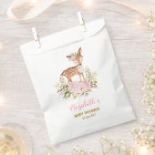 Vrouwelijk Bloemen Herten Baby shower Woodland Ver Bedankzakje (Geknipt)