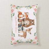 Vrouwelijk Bloemenbos / Bos Dieren Kwekerij Accent Kussen (Voorkant(Verticaal))