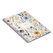 Vrouwelijk botanisch wilde bloemen notitieboek (Rechterzijde)