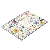 Vrouwelijk botanisch wilde bloemen notitieboek (Linkerzijde)