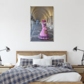 Vrouwelijk Carnavalskostuum, Venetië Canvas Afdruk (Insitu (Slaapkamer))