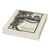  vrouwelijk chic ex libris label rubberstempel (Stempel)