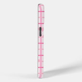 Vrouwelijk Christelijk Roze Lattice Hart Folk Art Case-Mate iPhone Case (Achterkant / Rechts)