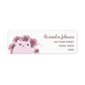 Vrouwelijk Cute Retouradres Etiket (Voorkant)