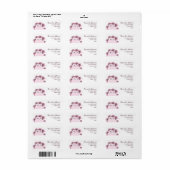 Vrouwelijk Cute Retouradres Etiket (Full Sheet)