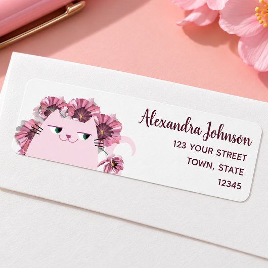 Vrouwelijk Cute Retouradres Etiket