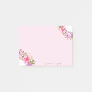 Vrouwelijk Cute Stijlvolle Chic Bloemig -Persoonli Post-it® Notes