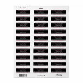 Vrouwelijk diamantpatroon etiket (Full Sheet)