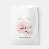 Vrouwelijk Elegant Bedrijf Logo Papier Winkeltasse Bedankzakje (Voorkant)