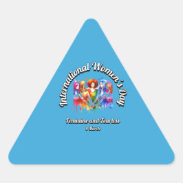 Vrouwelijk en onbevreesd. Internationale Vrouwenda Sticker