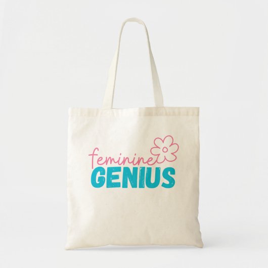 vrouwelijk genie tote bag (Voorkant)