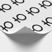 Vrouwelijk geslachtsymbool cadeaupapier (Hoek)