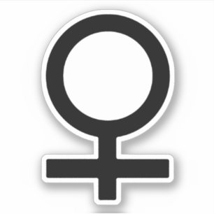 Vrouwelijk geslachtsymbool sticker