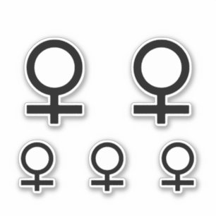 Vrouwelijk geslachtsymbool sticker