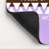 Vrouwelijk gestreepte typografie | Coffee Mom Quot Muismat (Hoek)