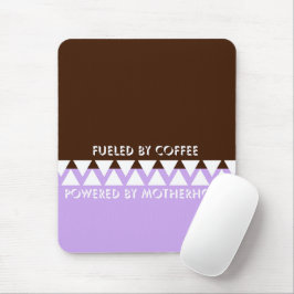 Vrouwelijk gestreepte typografie | Coffee Mom Quot Muismat