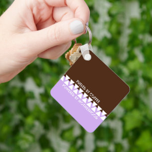 Vrouwelijk gestreepte typografie   Coffee Mom Quot Sleutelhanger