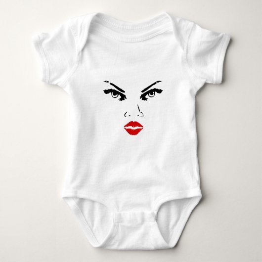 Vrouwelijk gezicht t-shirt (Voorkant)