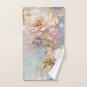 Vrouwelijk goud wit bloemen bad handdoek (Handdoek)