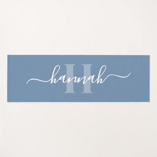 Vrouwelijk groot monogram schrift yogamat (Voorkant (horizontaal))