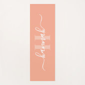 Vrouwelijk groot monogram schrift yogamat (Voorkant)