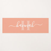 Vrouwelijk groot monogram schrift yogamat (Voorkant (horizontaal))