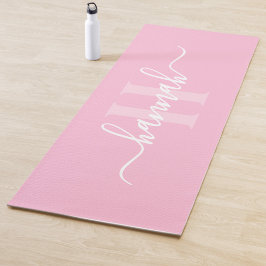 Vrouwelijk Groot Monogram Schrift Yogamat