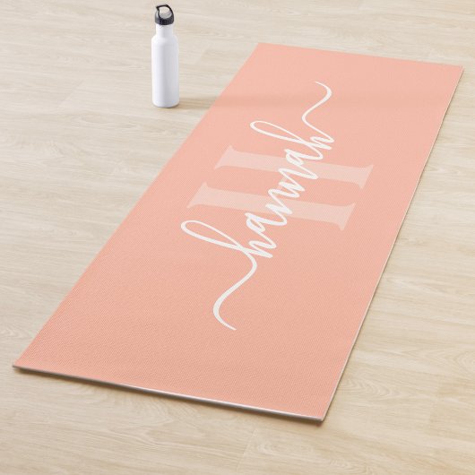 Vrouwelijk groot monogram schrift yogamat