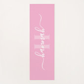 Vrouwelijk Groot Monogram Schrift Yogamat (Voorkant)