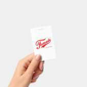Vrouwelijk het echte ding T-shirt Badge (Handheld)