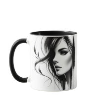 Vrouwelijk in zwart-wit.