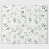 Vrouwelijk inpakpapier waterverf groen (Vlak)