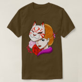 Vrouwelijk kattenmasker (2) t-shirt (Design voorkant)