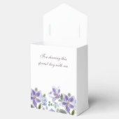 Vrouwelijk Lila Bloemen Vrijgezellenfeest Bedankdoosjes (Geopend)