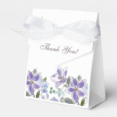 Vrouwelijk Lila Bloemen Vrijgezellenfeest Bedankdoosjes (Voorkant Zijde)